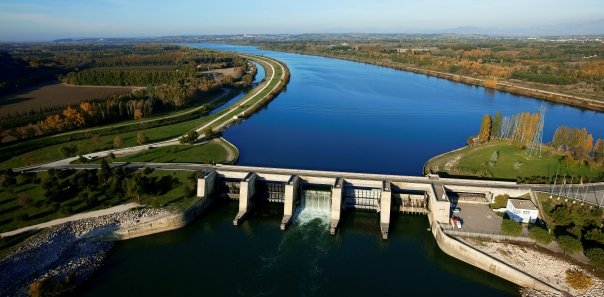 Protection des ouvrages hydrauliques du Rhône